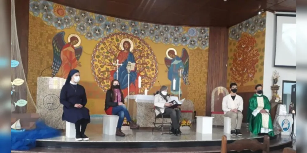O ‘primeiro ato’ da peça foi encenado domingo na Paróquia do Pilar.