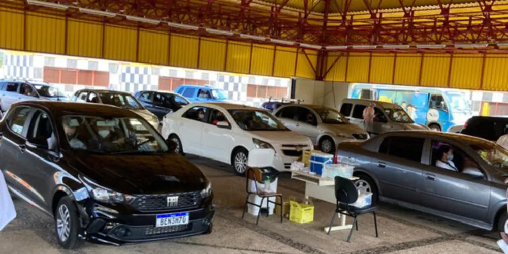 A vacinação será realizada das 9h às 16h, na Estação Arte e no Drive Thru do Centro de Eventos