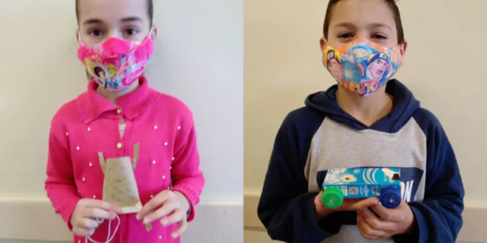 Familiares contribuíram para a produção dos brinquedos