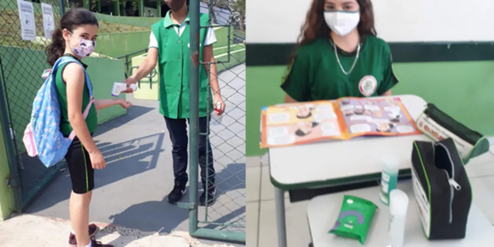 Registros mostram ações de retorno e estudo em sala de aula