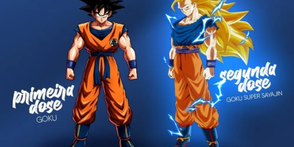 Personagens de desenhos e do imaginário nacional, como Goku e Power Rangers integram as capas das campanhas