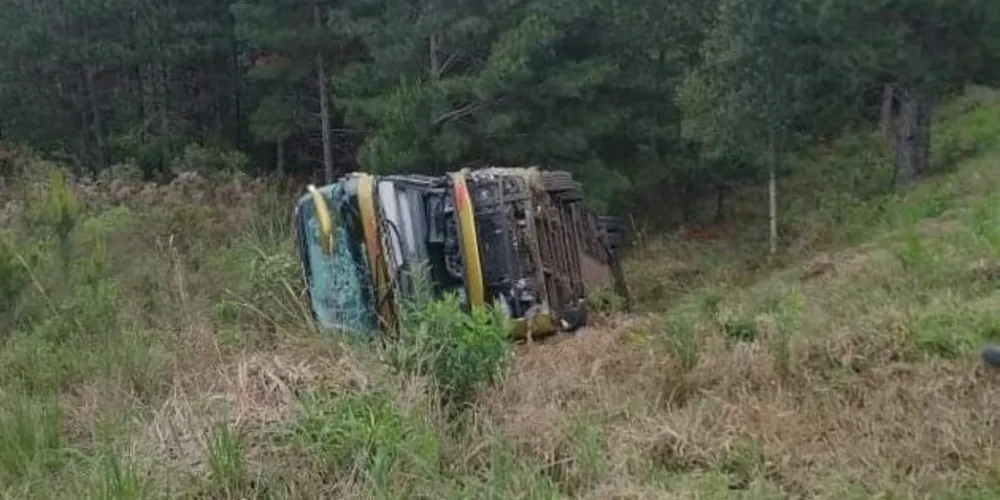 Colisão foi registrada durante a madrugada deste sábado (2), na região dos Campos Gerais