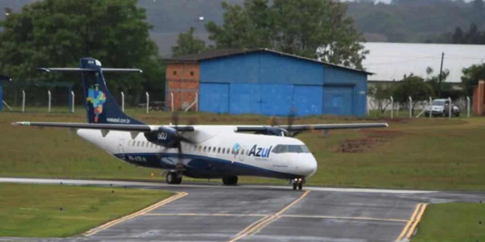 Por mais de três anos a Azul manteve voos comerciais regulares em Ponta Grossa