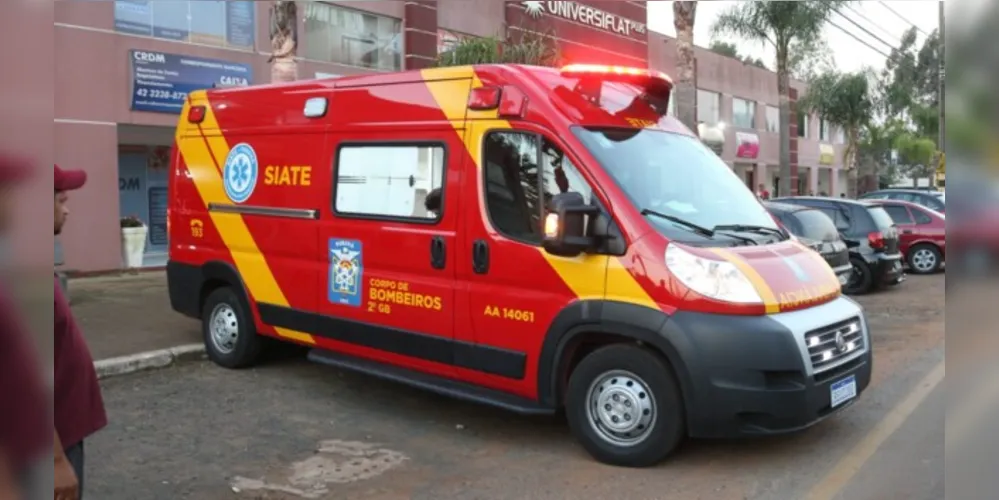 Corpo de Bombeiros (Siate) precisou ser acionado para atender a ocorrência.