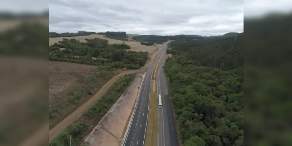 Quase nove quilômetros foram liberados na região de Imbaú (foto), entre os kms 403 e 394