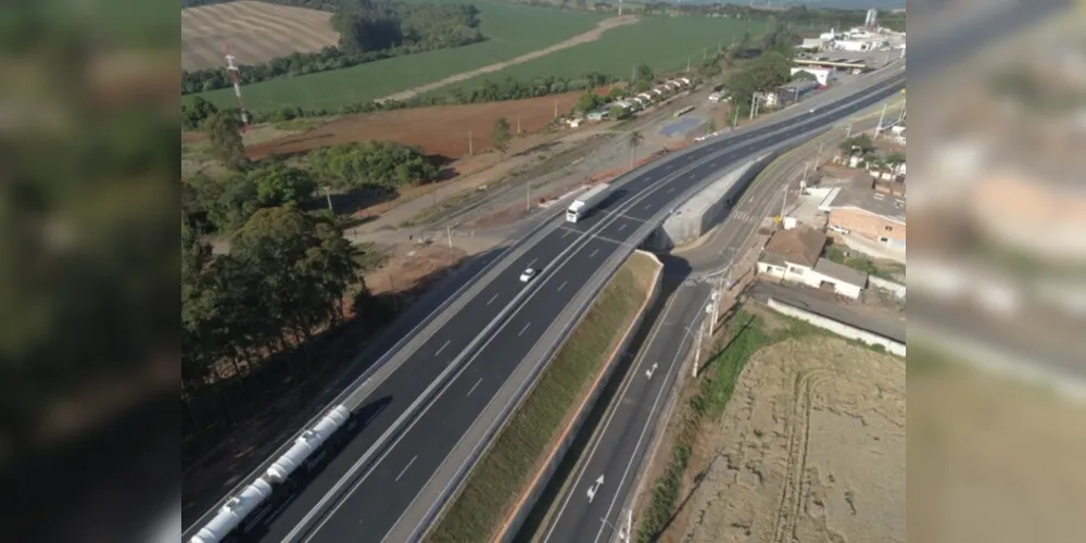 Com avanço das obras, acessos e retornos passam a ser realizados em desnível, propiciando mais segurança aos motoristas