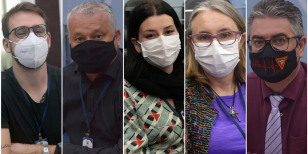 Membros da CPI: Stocco; Izaías; Joce Canto; Josi do Coletivo; e Kuller.