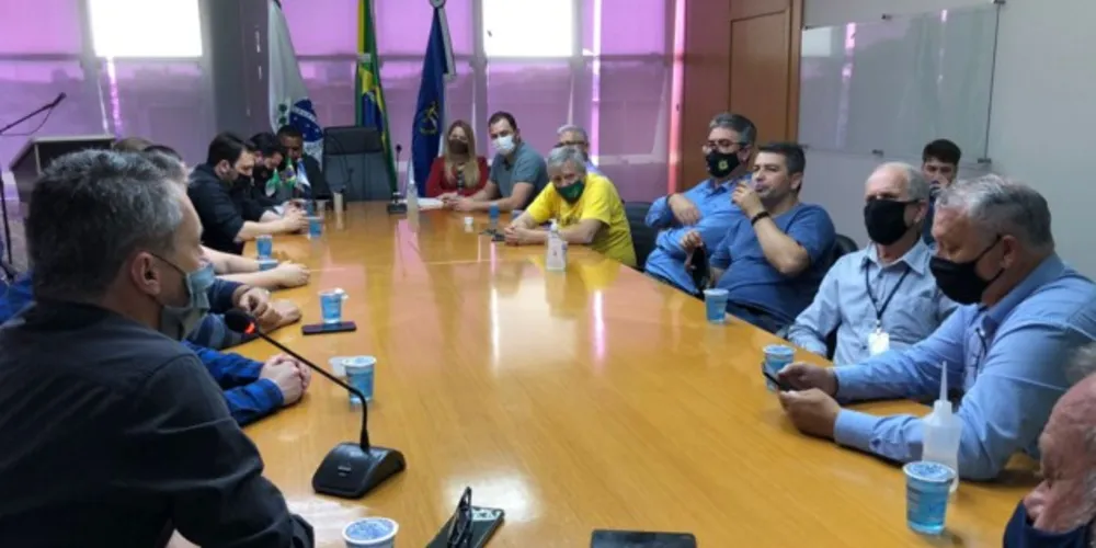 Reunião aconteceu na Prefeitura Municipal de Ponta Grossa (PMPG).
