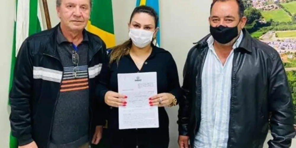 Prefeita Dayane Sovinski (Republicanos) assinou o termo de compromisso para a desapropriação do novo terreno