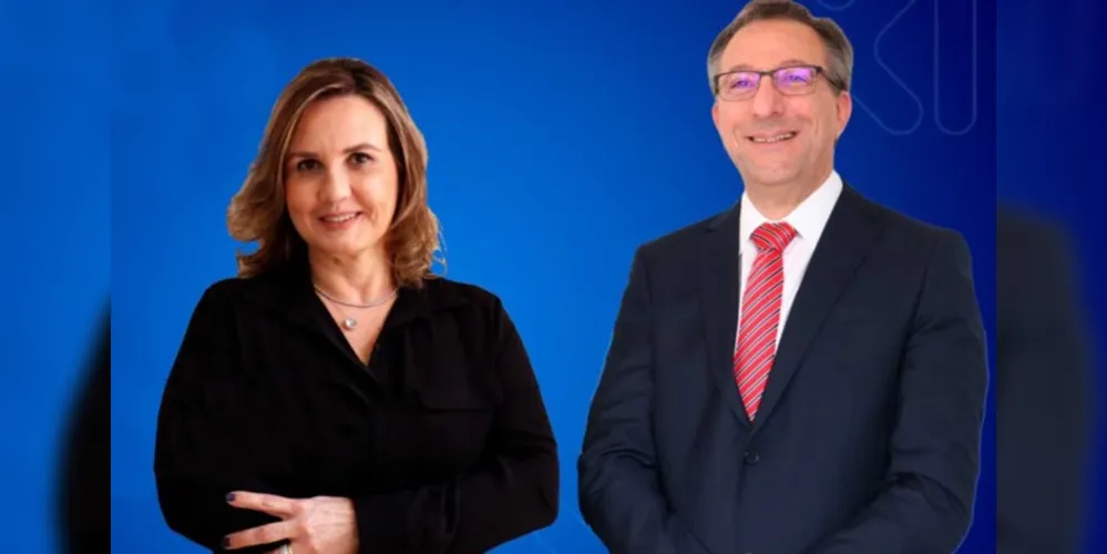 À esquerda, Adriana Campagnoli, e à direita Jorge Sebastião Filho.