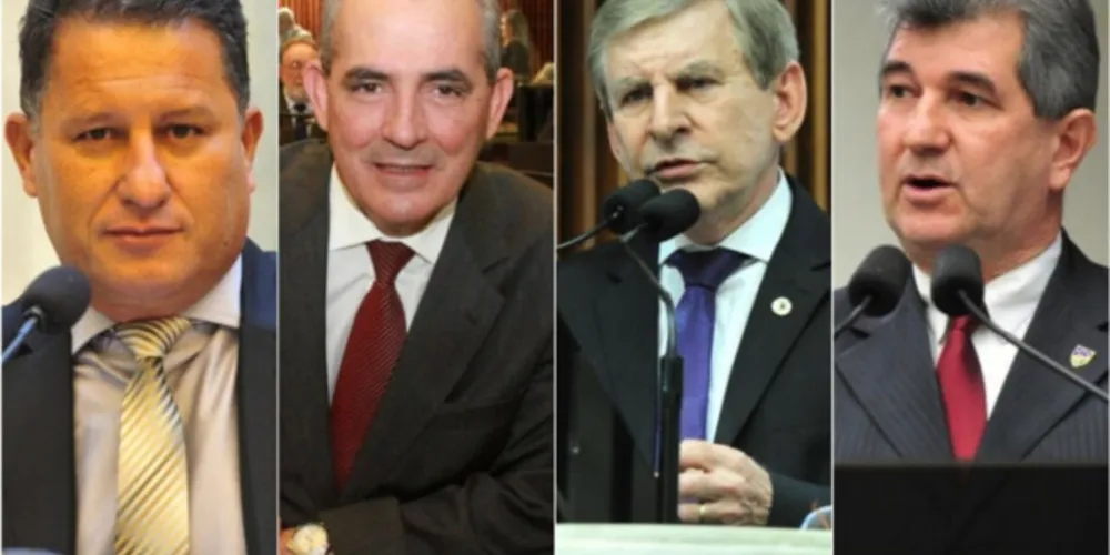 Da esquerda para a direita: Adelino Ribeiro, Nereu Moura, Elio Rusch e Pedro Paulo Bazana.