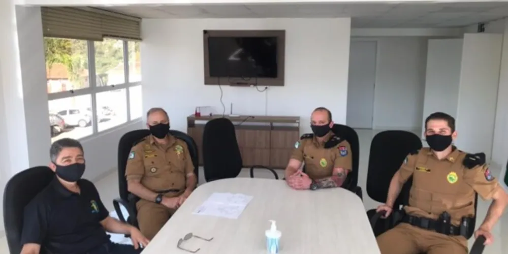 Vice-prefeito Major Schulli esteve reunido com oficiais da Polícia Militar para definir novas pautas
