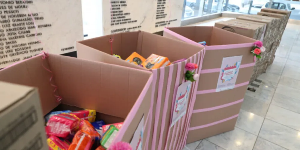 Campanha na Alep arrecadou mais de 30 mil unidades de absorventes.