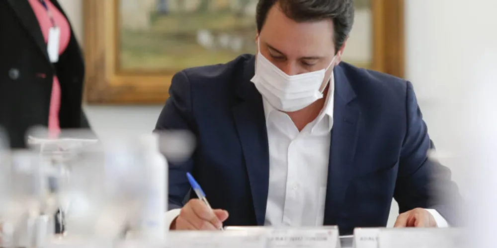 Governador do Paraná, Carlos Massa Ratinho Junior (PSD).