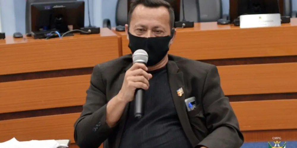 Atual presidente da AMTT de Ponta Grossa, Romualdo Camargo, na Câmara Municipal.