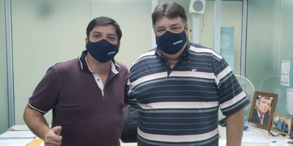 Edelmar Pimentel (à esquerda) e Plauto Jacir Coelho (à direita).