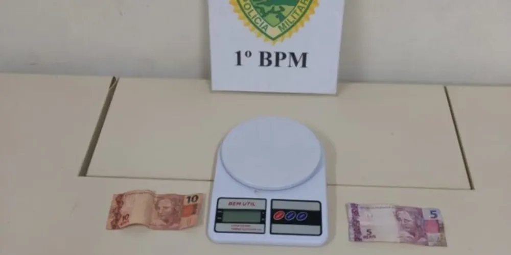 Drogas foram apreendidas pelo 1º Batalhão da Polícia Militar de Ponta Grossa.
