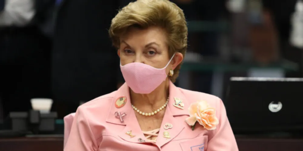 Vani Quadro Fadel, durante homenagem na Alep