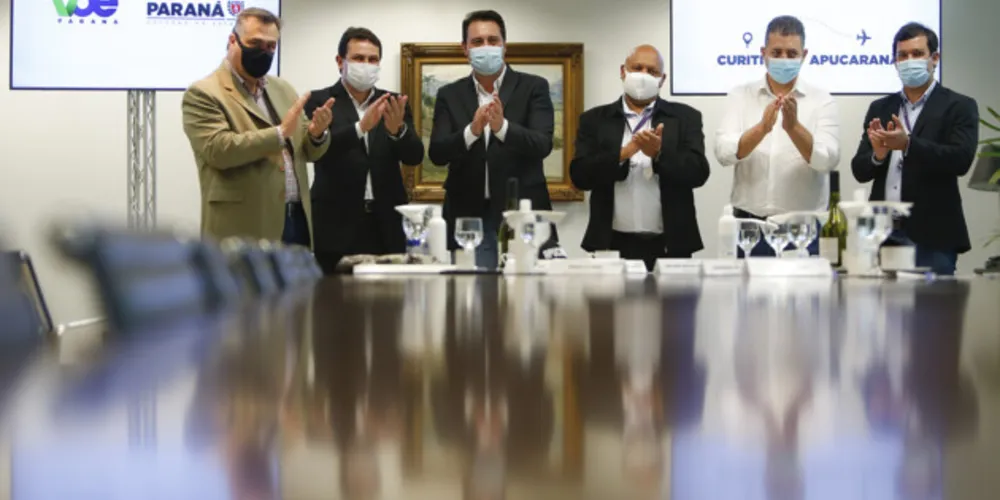 Lideranças estiveram reunidas com o governador do Paraná Ratinho Junior (PSD).