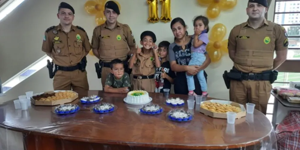 Thiago, morador da Nova Rússia, em PG, tem o sonho de ser policial