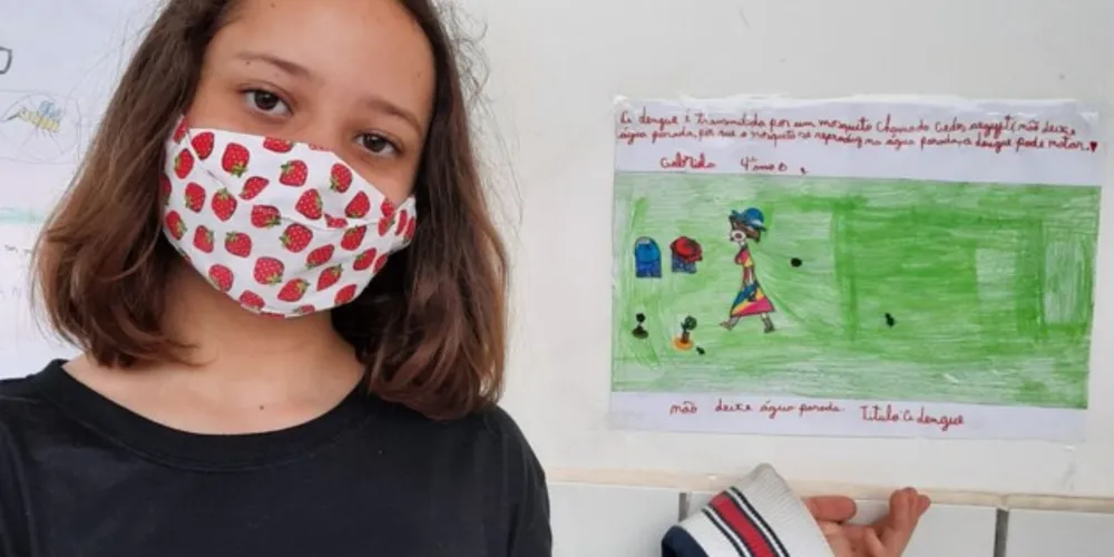 Registros mostram as produções dos alunos sobre o tema