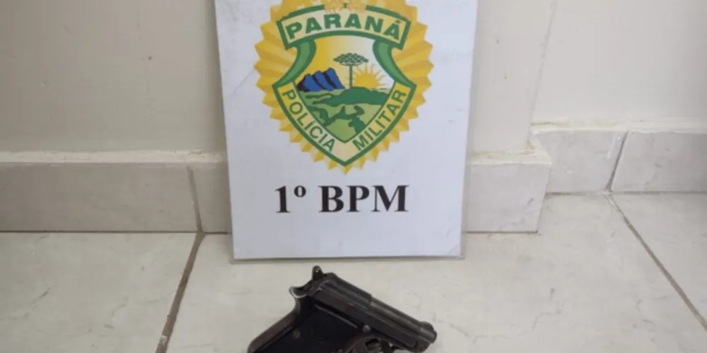 Pistola foi apreendida e enviada pra 13º SDP