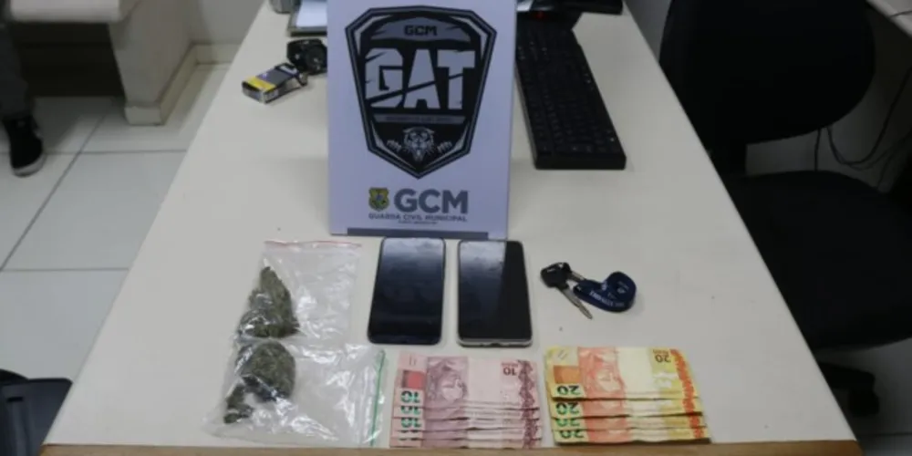 Imagem ilustrativa da imagem Guarda Municipal flagra jovens com maconha em Olarias