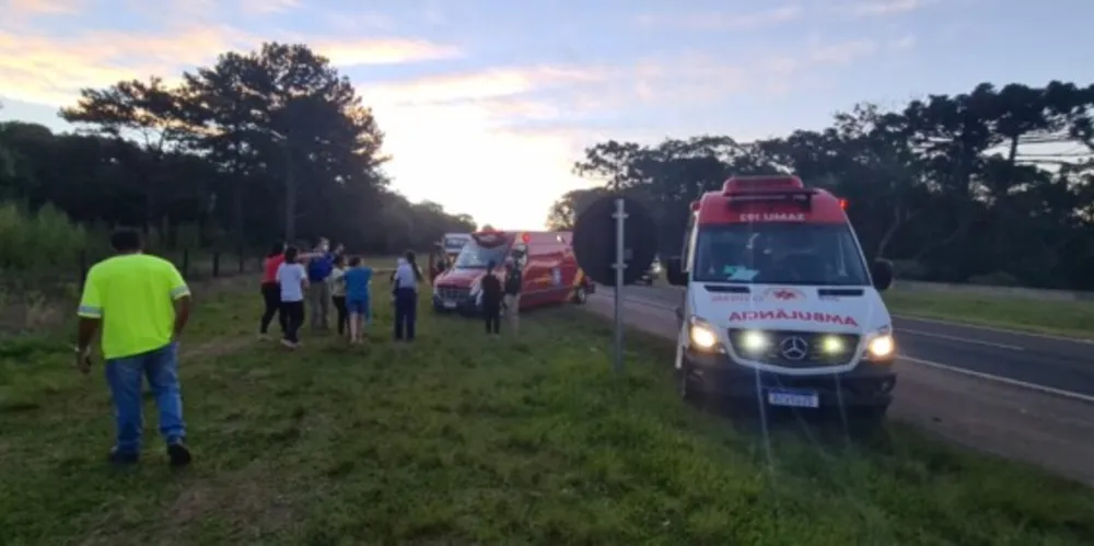 Atropelamento aconteceu no Trevo Caetano, em Ponta Grossa