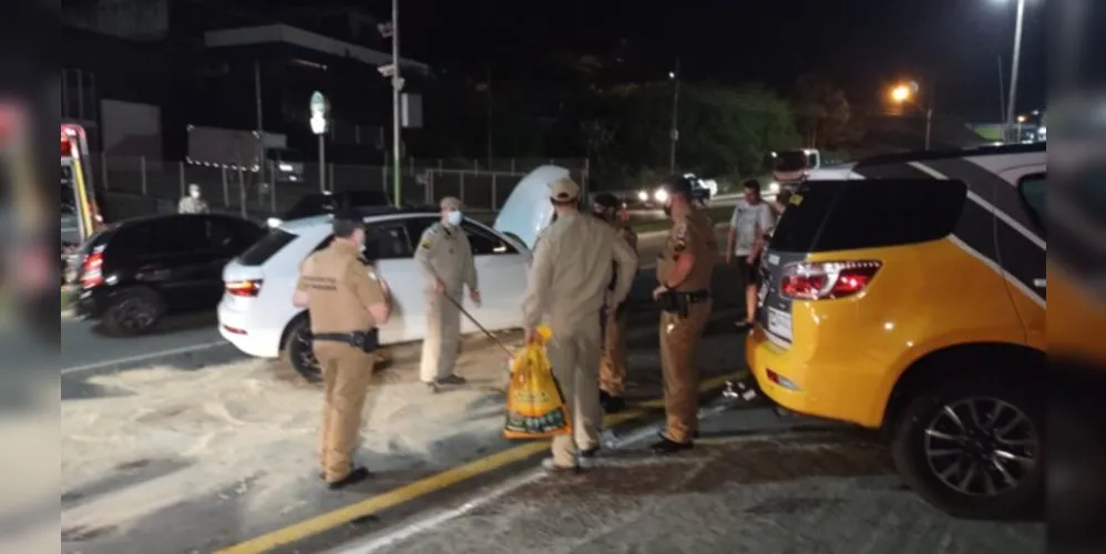 Grave acidente aconteceu na poista centro/bairro da Avenida Visconde de Taunay