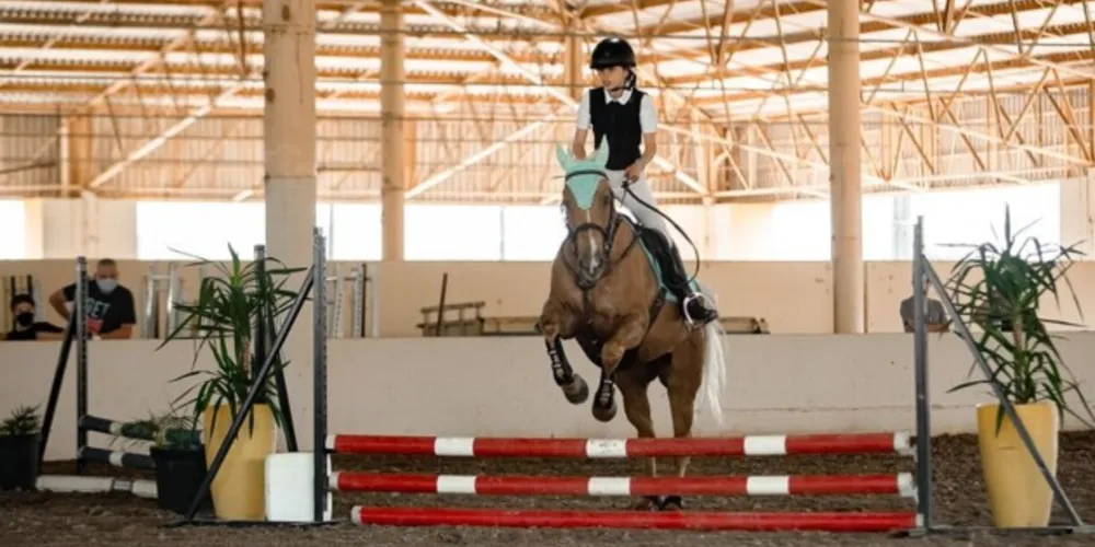 Ponta Grossa é a primeira cidade do país a proporcionar aulas gratuitas de hipismo.