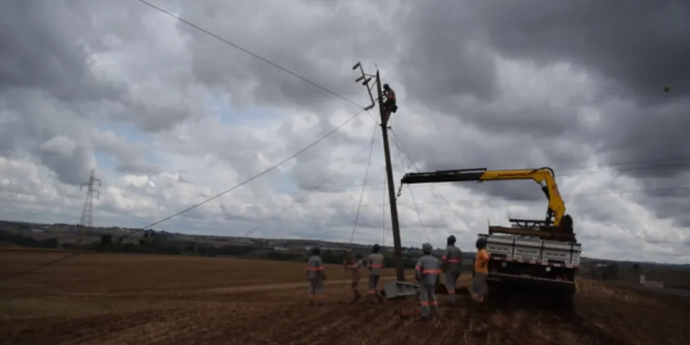 O temporal foi o mais grave enfrentado pela Copel no Interior do Estado.