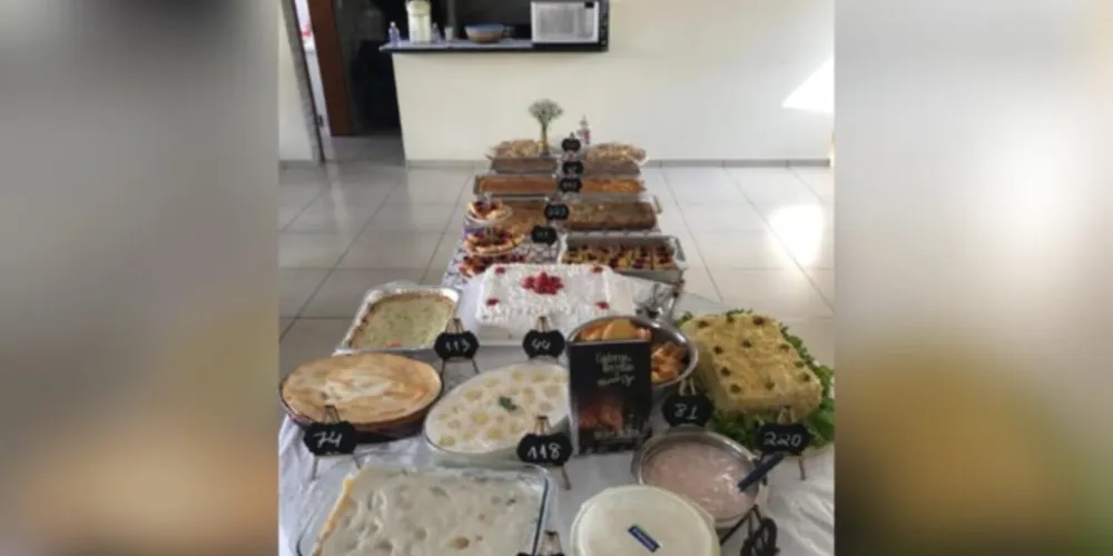 O evento contou com mais de 15 opções de tortas