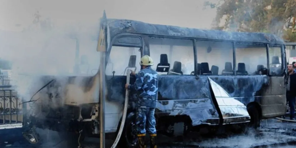 Duas bombas foram colocadas em ônibus do Exército sírio