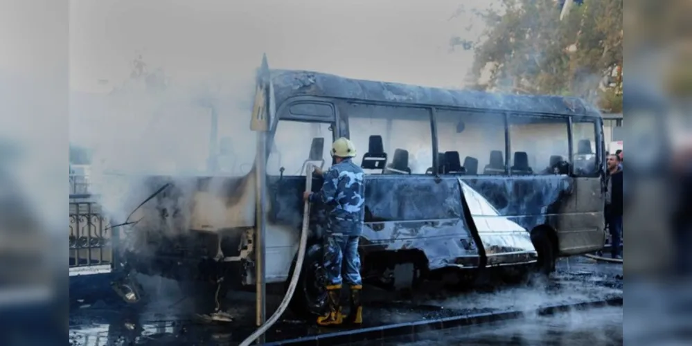 Duas bombas foram colocadas em ônibus do Exército sírio