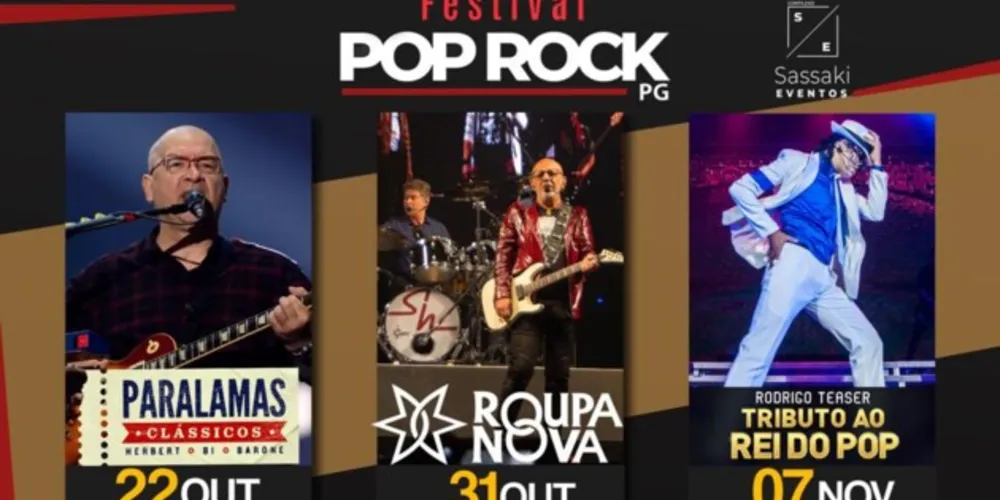 O festival vai acontecer nos dias 22 e 31 de outubro e 7 de novembro.