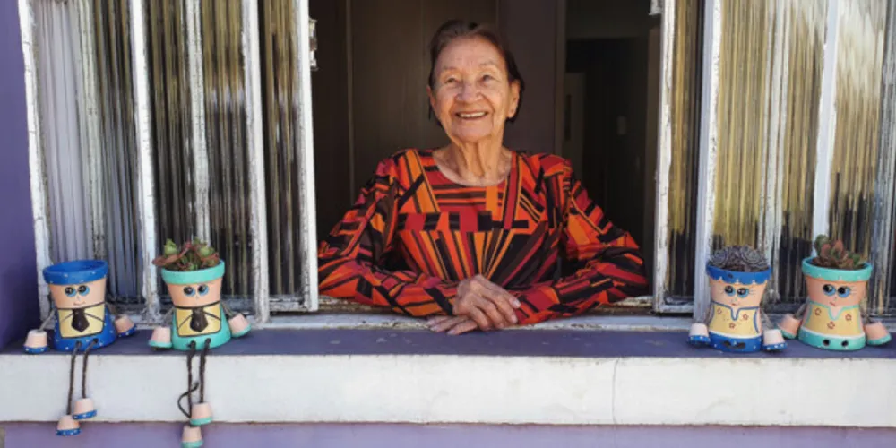 Felicidade. Eodete vê com alegria e muito orgulho todo o progresso que a cidade. Netos e bisnetos nasceram neste período