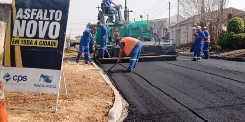 As obras de pavimentação fazem parte do 'Asfalto Cidadão'