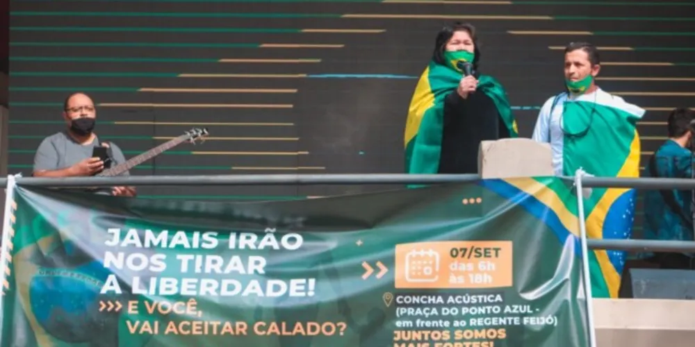 Manifestação terá transmissão ao vivo do hasteamento da Bandeira do Brasil