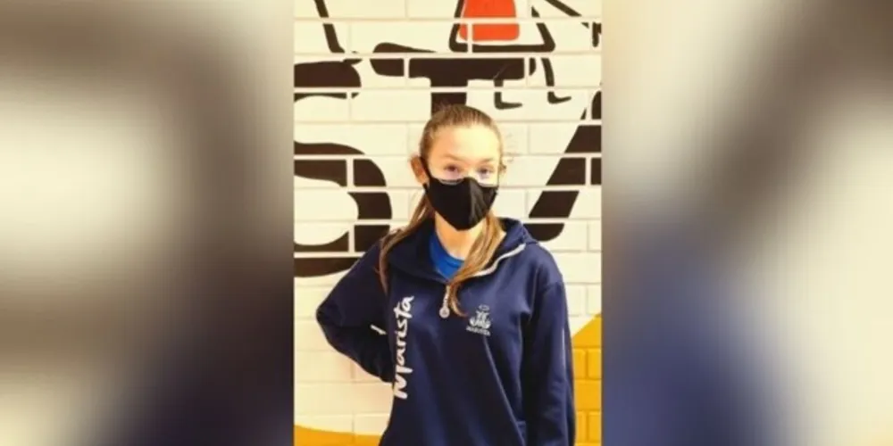 A aluna está no sétimo ano do Marista Escola Social Santa Mônica, que atende gratuitamente crianças e adolescentes.