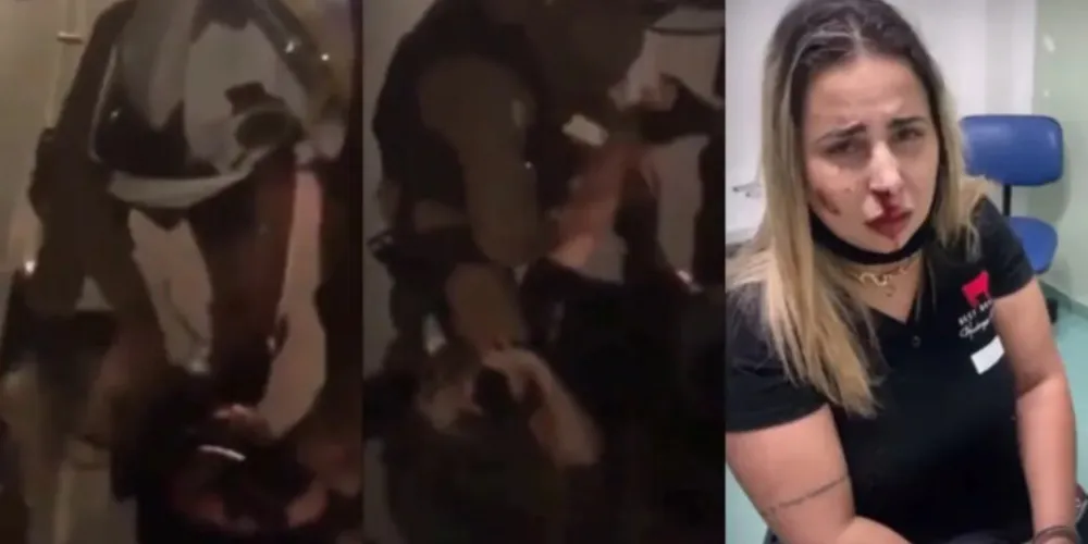 A mulher é dona de uma hamburgueria que foi fechada pelos policiais por estar superlotada.