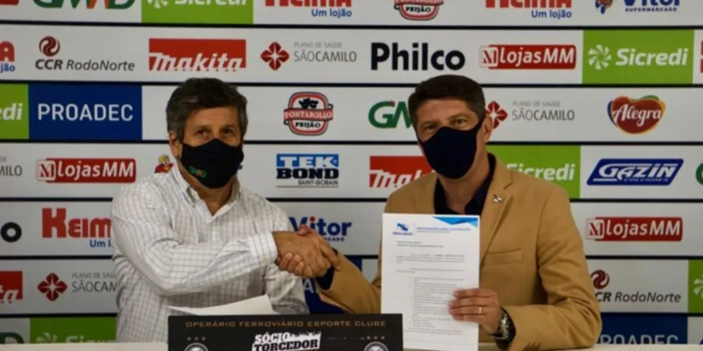 Presidente Alvaro Goes com o vice-prefeito, capitão Saulo