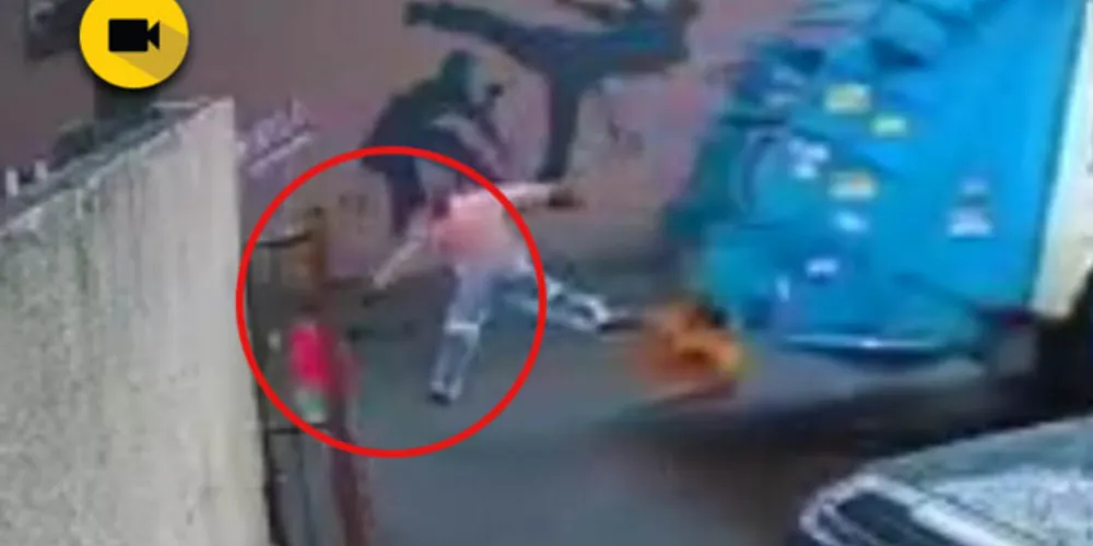 Imagem ilustrativa da imagem Coletor de lixo salva criança de ser atropelada no Paraná