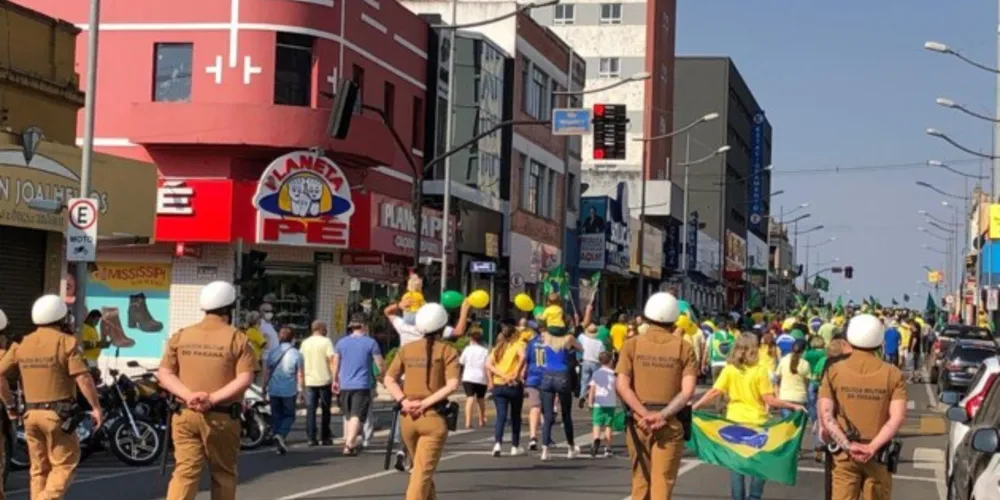 PM garante segurança durante manifestações