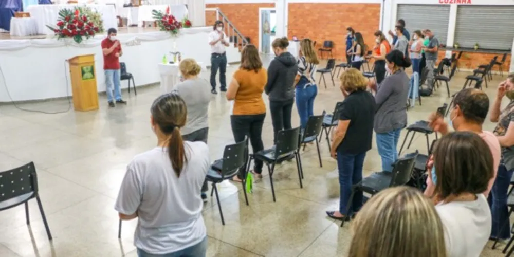 Participaram sete lideranças de Ivaí, sete de Imbituva e 21 de Guamiranga