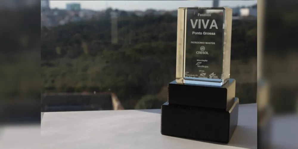 Troféu do Festival VIVA Ponta Grossa