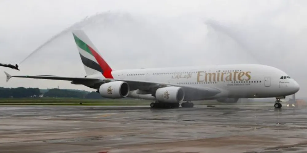 A Emirates é a única companhia aérea que opera a icônica A380, fabricada pela Airbus, em toda a América do Sul