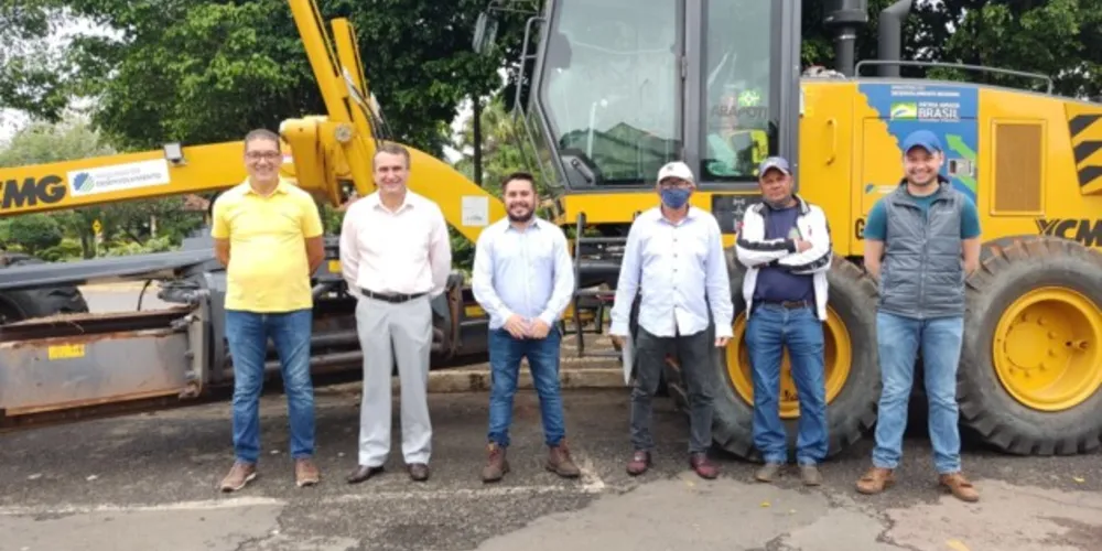 Motoniveladora é resultado de um investimento de mais de R$ 627 mil