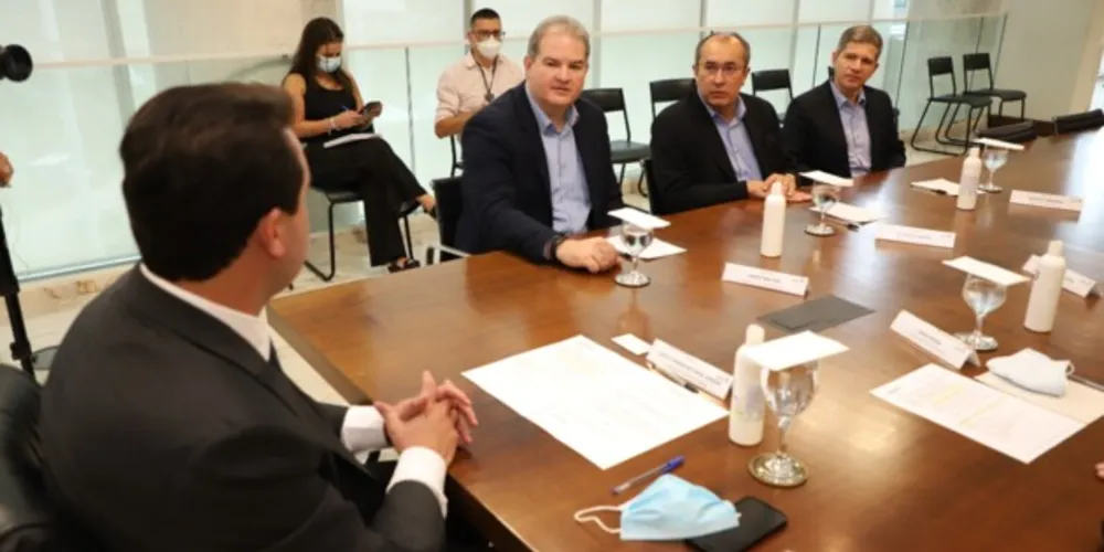 Lance Walters, presidente da DAF Brasil, esteve reunido com o governador, Ratinho Junior