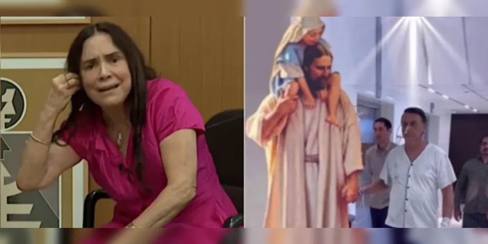 Imagem ilustrativa da imagem Regina Duarte diz que foto de Bolsonaro com Jesus não é fake