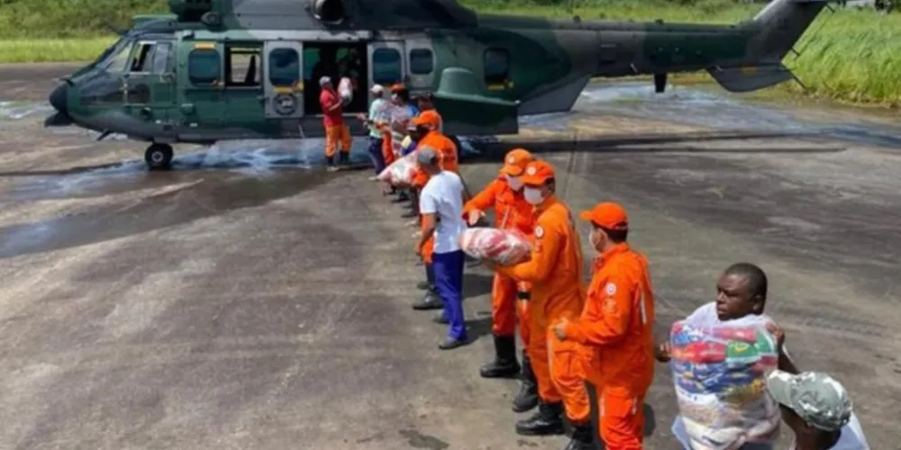 Mobilizações têm acontecido para enviar ajuda e recursos para o Estado da Bahia.